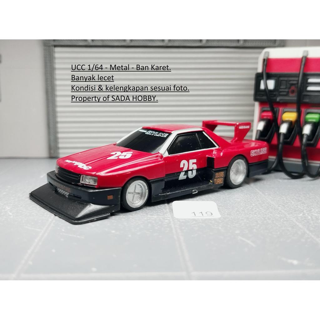 Diecast UCC 1/64 Nissan Skyline RS Turbo Silhouette (DR30) Merah Unit Only