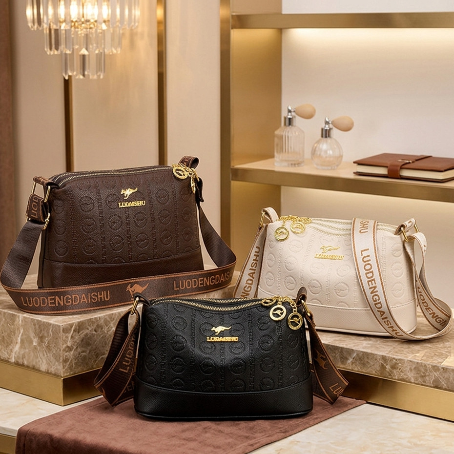 3285 Tas Tirsoo   Free Paper Bag Tas Selempang Tas Bahu Wanita Sling Bag New Trending 27*11*17 Cm