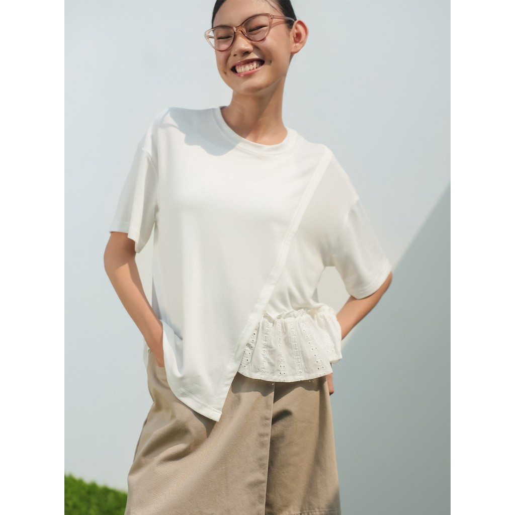 [Exclusive Launching] EXIT Elsha Tshirt | Kaos Wanita - Atasan Lengan Pendek