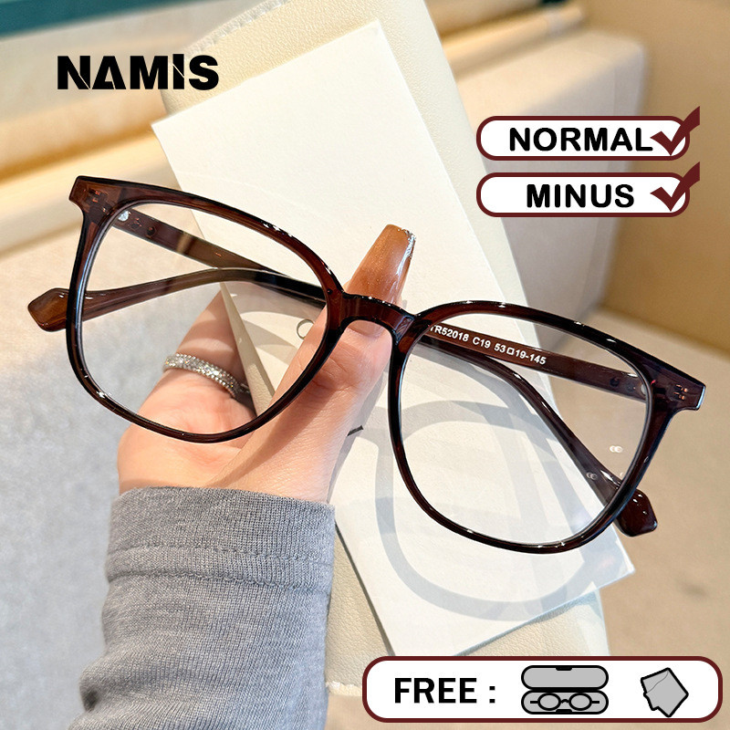 Namis Kacamata Photocromic Minus Pria Bluecromic Wanita Anti Blueray Silinder Kaca Mata Optik 52018