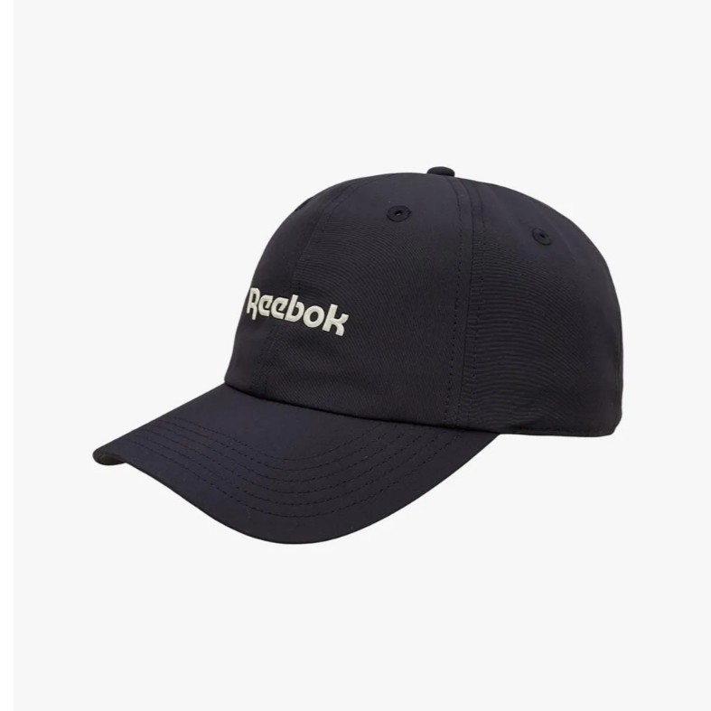 Topi running sport REEBOK olahraga lari cap serut unisex hitam