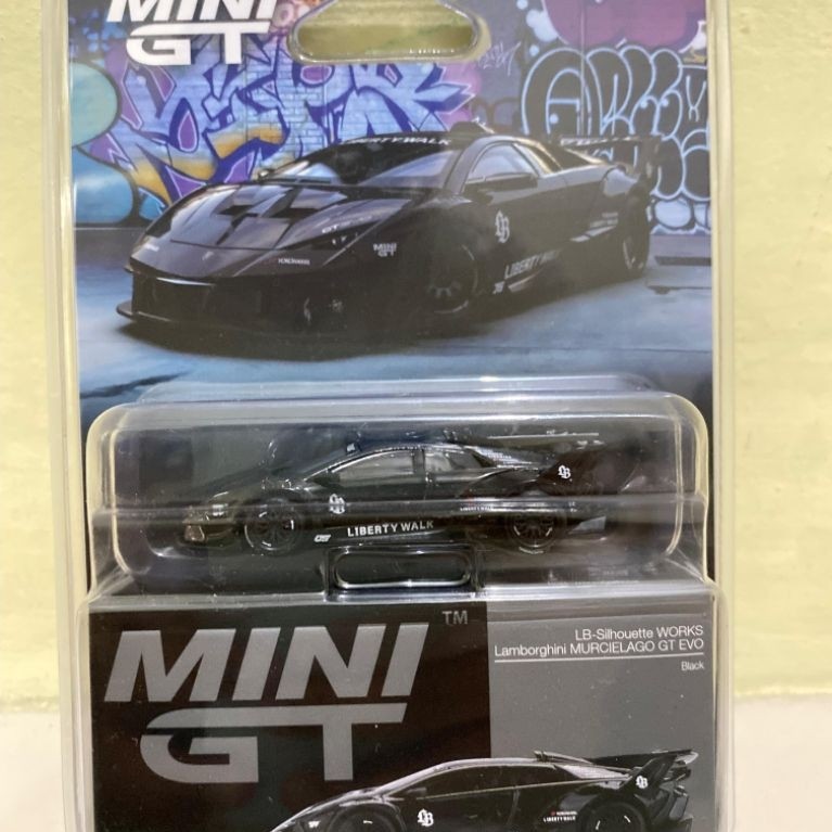 Mini GT Diecast 1/64 scale "Lamborghini LB-Silhouette Works Murcielago GT Evo Black" Blister - BRAND