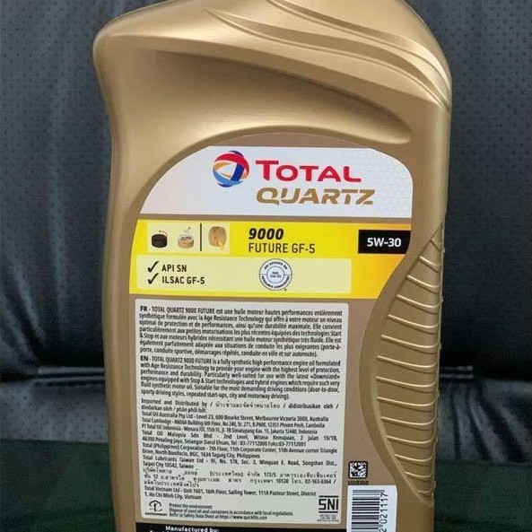 Total Quartz 9000 5w30 1 Liter