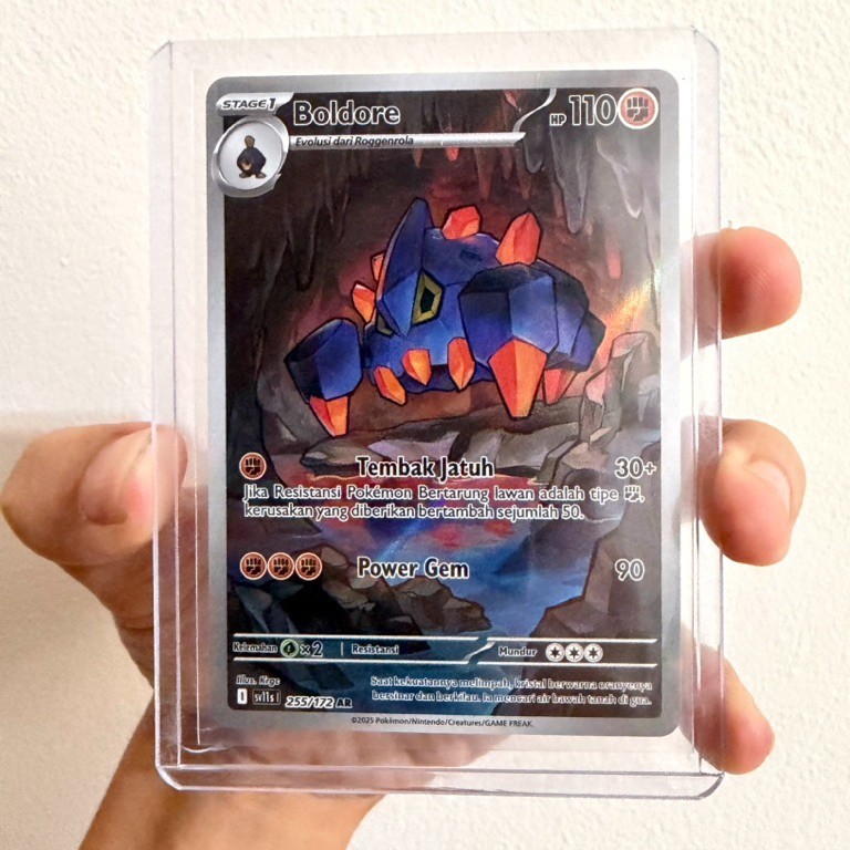 Boldore AR - Kartu TCG Pokemon Indonesia Pack Hitam Putih