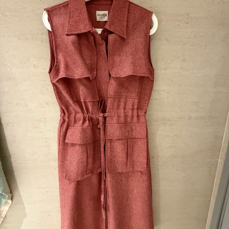 PRELOVED. MAVEN.GABRIELLE DRESS SLEEVELESS IN HEIRLOOM PLUM