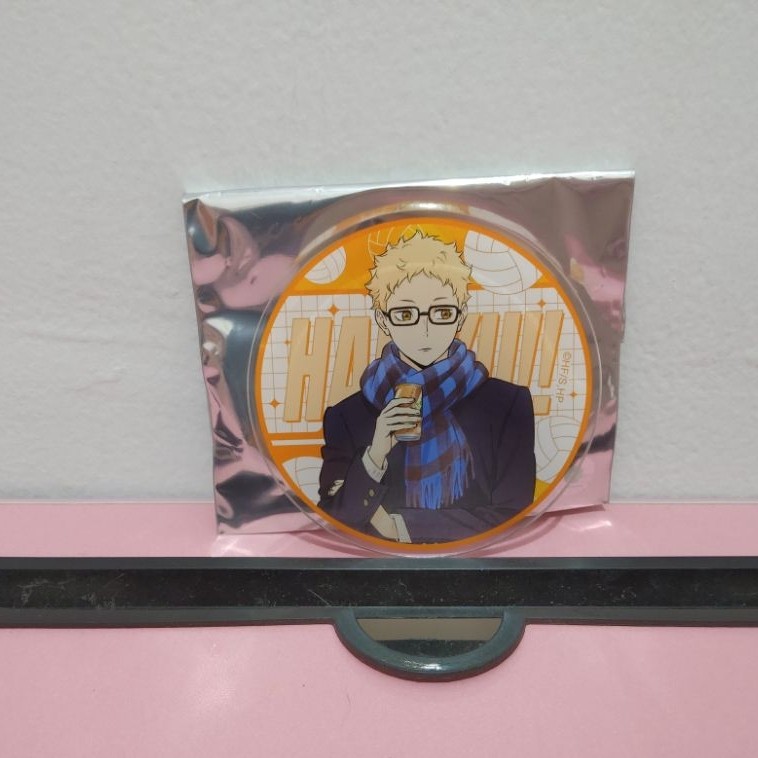 Haikyuu POP UP Shop x Gratte acrylic coaster Tsukishima Kei