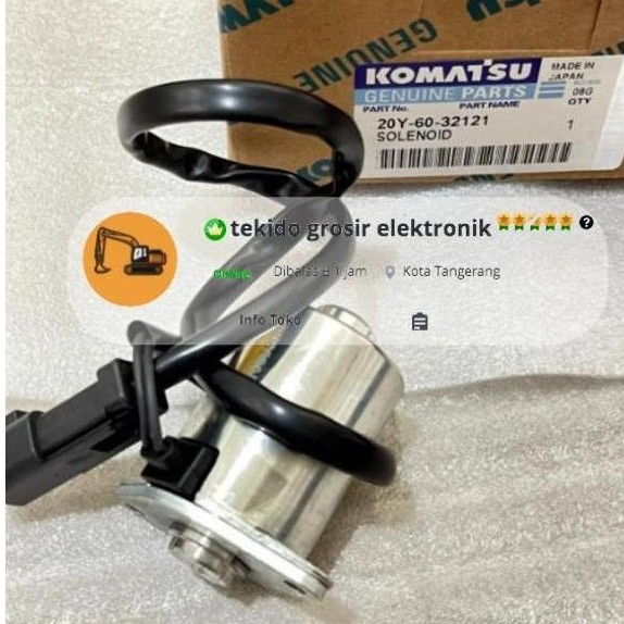 Selenoid Valve 20Y-60-32121 20Y 60 32121 Oem Jepang Restock