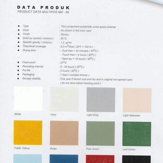 Cat lantai epoxy Propan Multipox MX-99