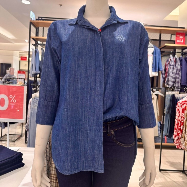 AKO kemeja denim wanita terbaru
