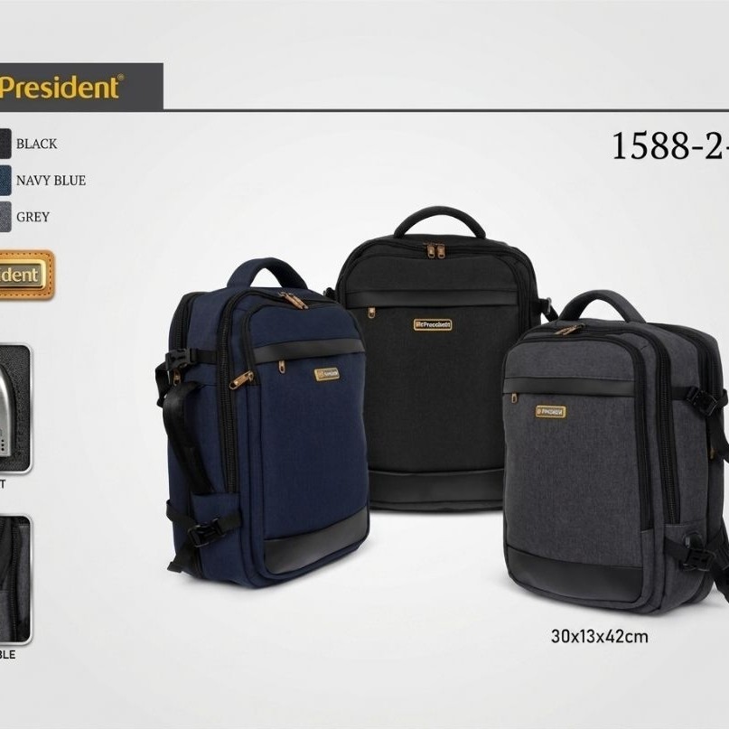 TAS RANSEL PRESIDENT 1588-1-26 1588-2-26 TAS RANSEL LAPTOP PRESIDENT