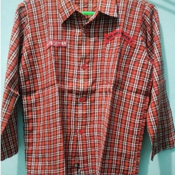 Baju Seragam Sekolah Anak SD Kotak2(Preloved)