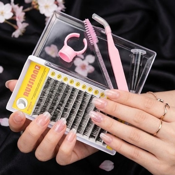 Eyelash Extension DD-Curly Bulu Mata Natural dan Lembut lengkap dengan peralatan