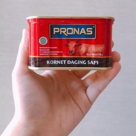 Cod,Bisa- Pronas Kornet Kaleng Daging Sapi 198G / Corned Beef Pronas 198 Gram / Kornet Sapi Pronas K