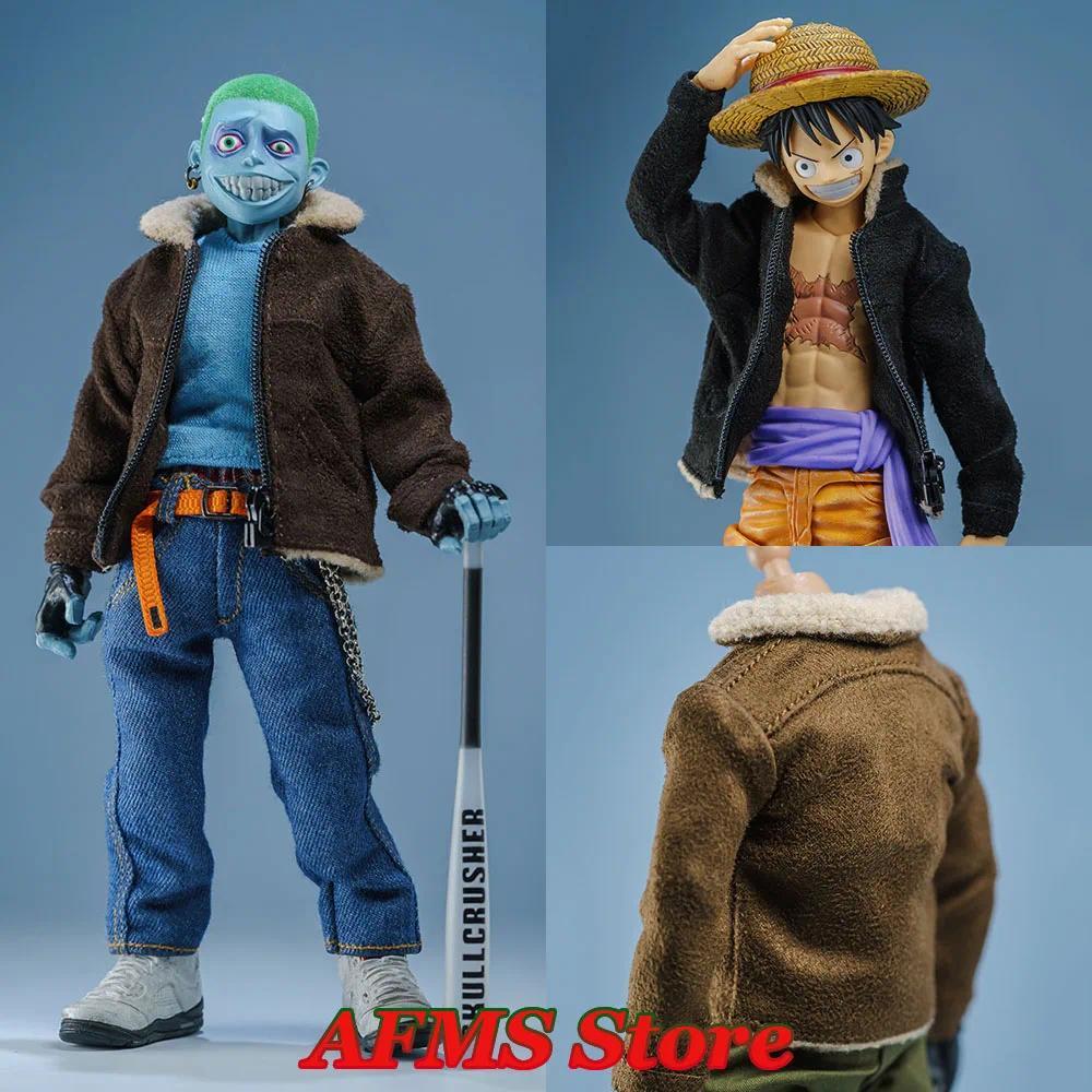 In Stock 1/12 Scale Male Soldier Fashion Suede Collar Jacket Pocket Coat Model for 6" MEZCO NW SHF N