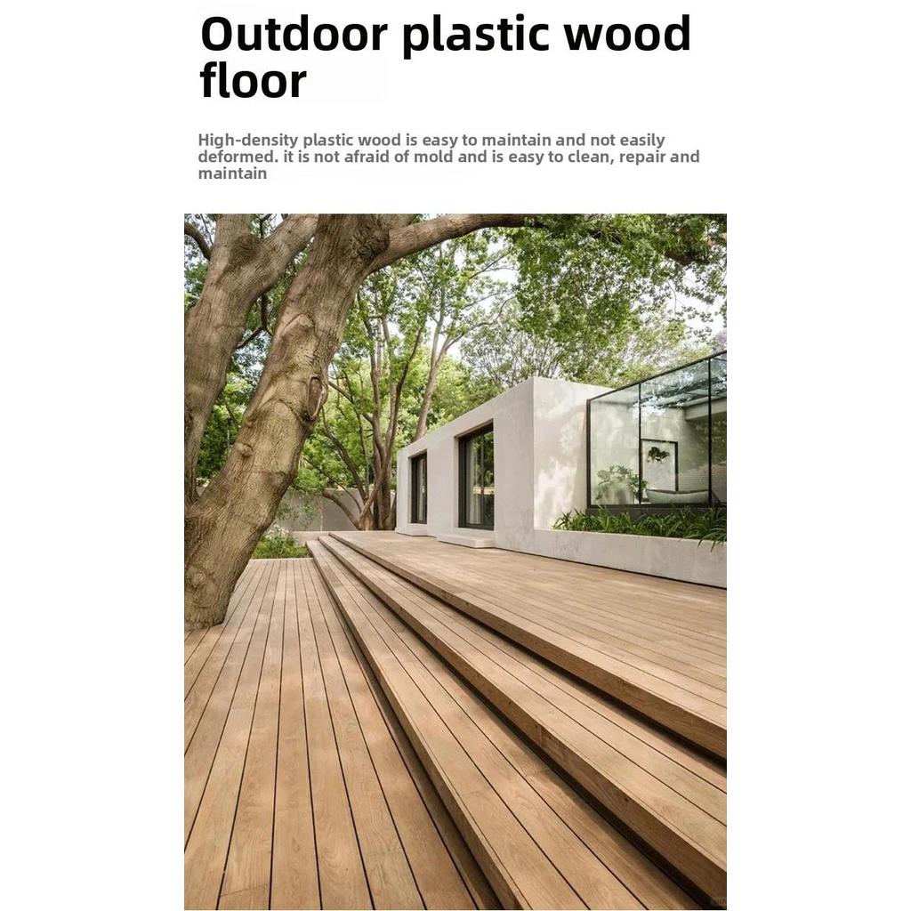 WPC Wood-Plastic Flooring, Second Generation Co-extruded Interlocking Anti-corrosion and Anti-slip O