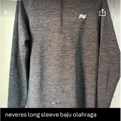 neveres long sleeve baju olahraga