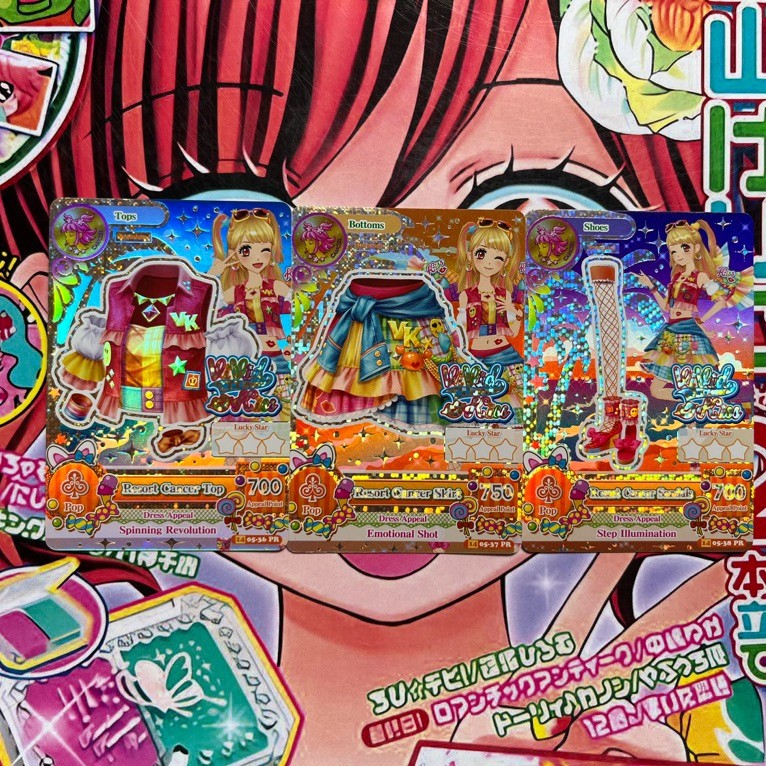 Kartu Aikatsu Premium Mikuru Natsuki Resort Cancer No Accessories Vivid Kiss Tops Bottoms Shoes Pop 