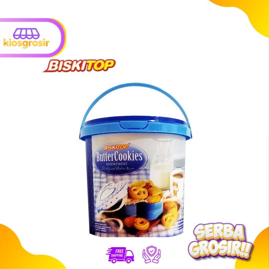 KIOSGROSIR Biskitop Butter Cookies Assortment 370 gr Handle Toples