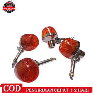 sen /riting CB200 Honda XL 1 set (2 biji ) lampu riting CB200 besi