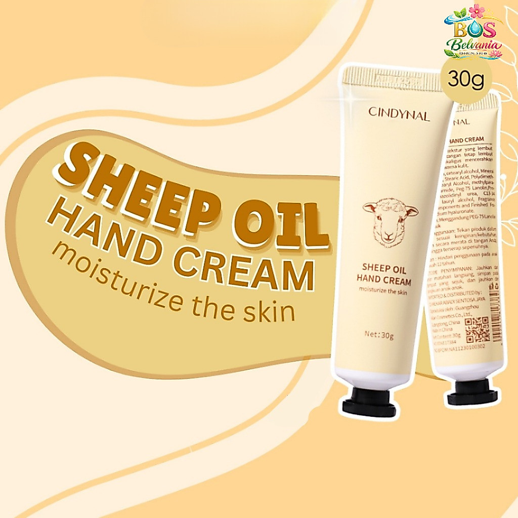BOS - Cindynal Hand Cream Sheep Oil Melembabkan 30gr