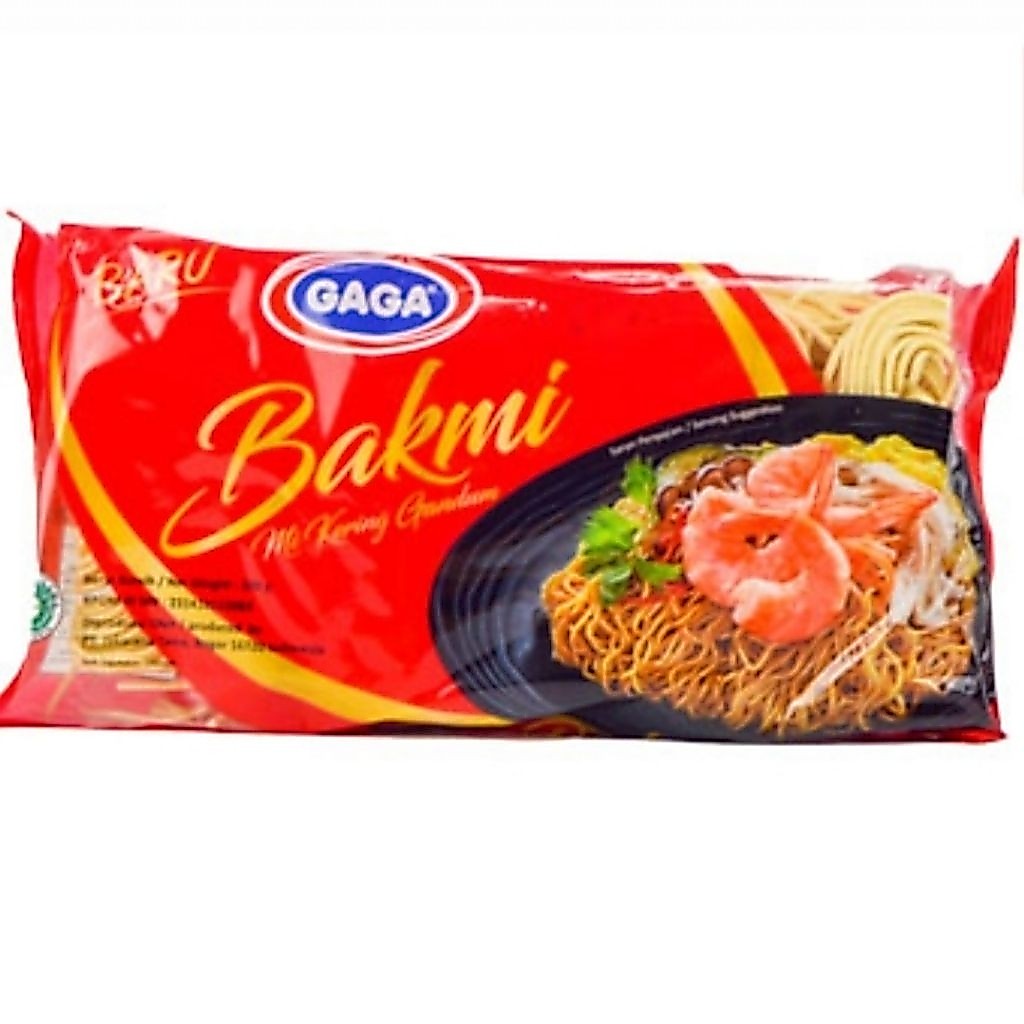 [ 5 Pcs ] Gaga Bakmi Mie Kering Gandum 200gr