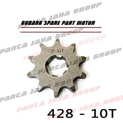READY PART GEAR DEPAN 428 10-10T DT100 DT-100 YT115 YT-115 DT125 DT-125 KODE 264