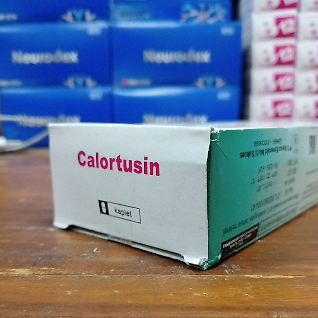 Calortusin tablet 1 box isi 10 strip original