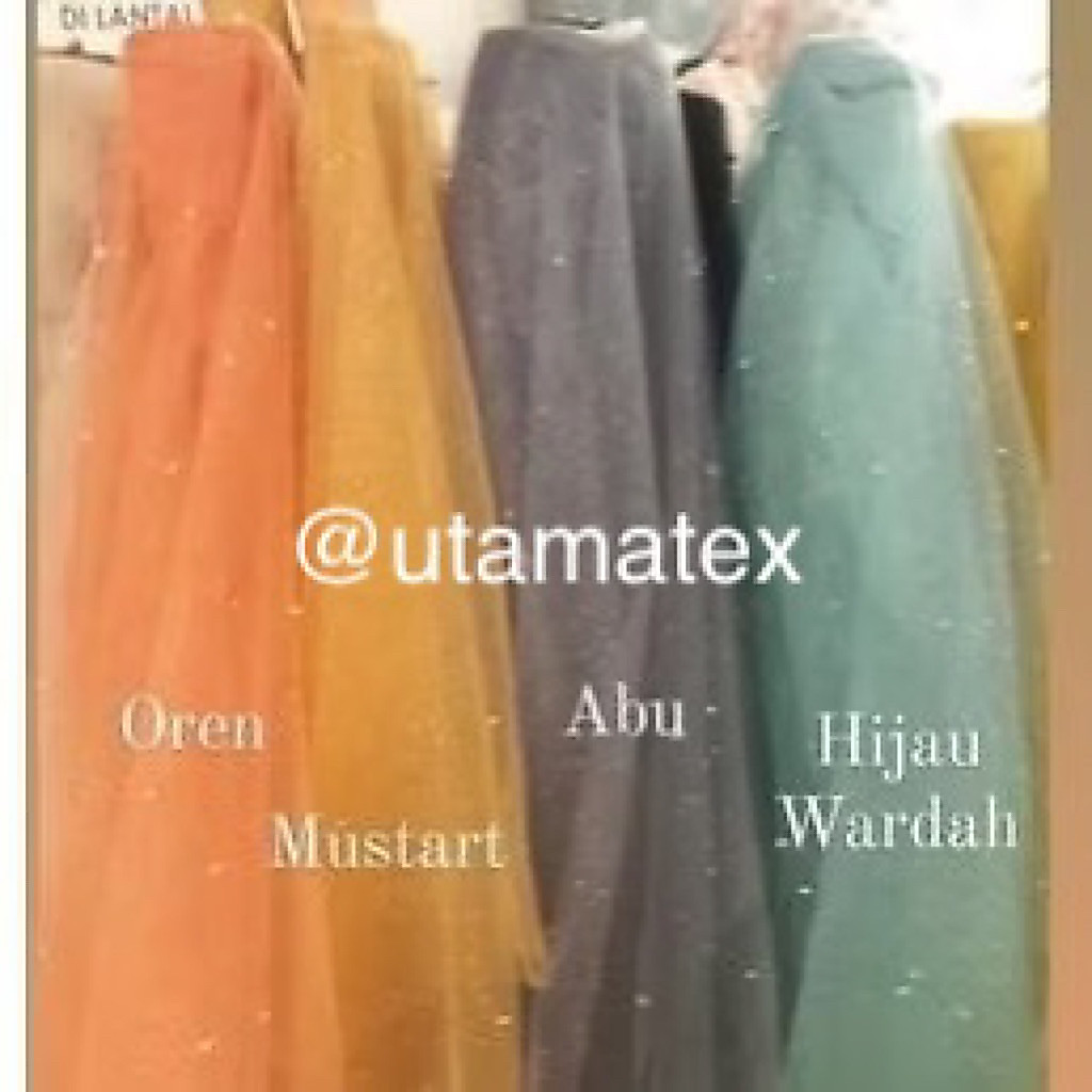 Bahan Tile Mutiara/ Tile Gliter Mutiara/ Kain Tile Mutiara
