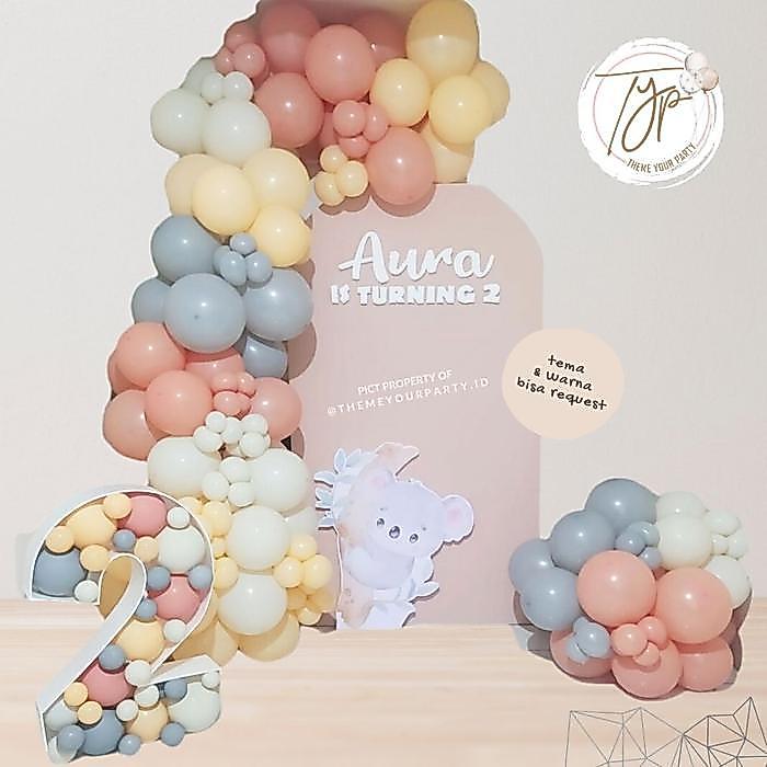 READY Balon Dekor - Backdrop - Dekorasi Ulang Tahun Aqiqah Pesta