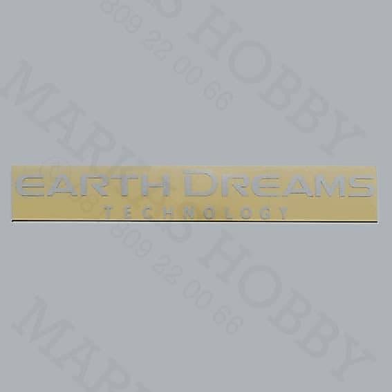 STIKER HONDA EARTH DREAMS TECHNOLOGY WHITE TEXT ONLY TERMURAH