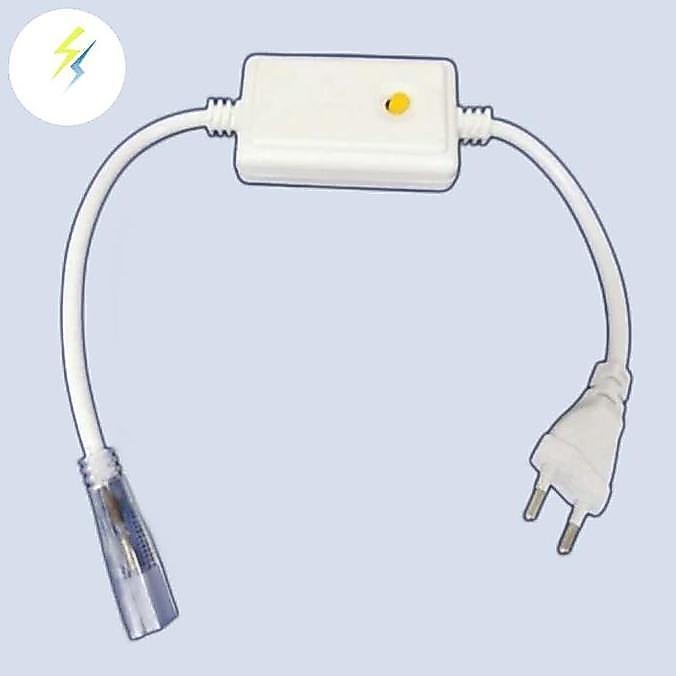 Socket Controller Led Strip Selang segi 2 pin / adaptor kontroler