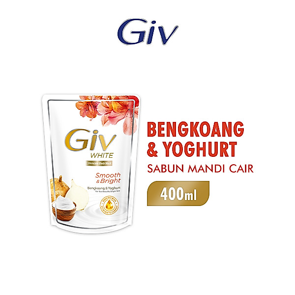 Giv White Sabun Mandi Cair Bengkoang Pouch 400 ml