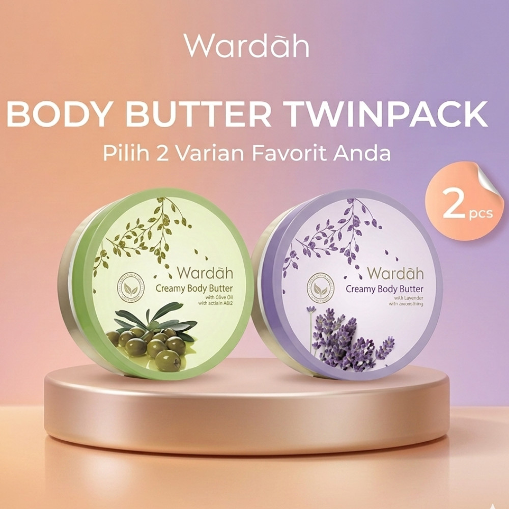 [FREE CINCIN] Wardah Scentsation Body Butter 50ml x 2pcs | Body Butter Melembapkan & Melembutkan Kul