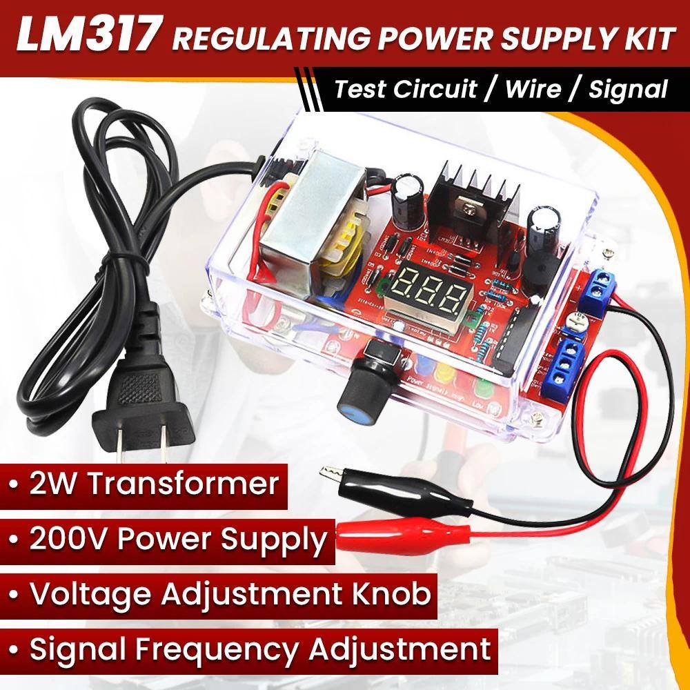 Y Kit PCB Board Electronic kits LM317 Adjustable Regulated Voltage 110V 220V to 1.25V-12.5V Step-dow