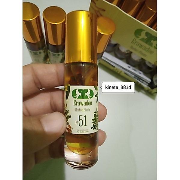 (EXP 11/2030)minyak angin herbal erawadee aromatherapy original thailand no. 51