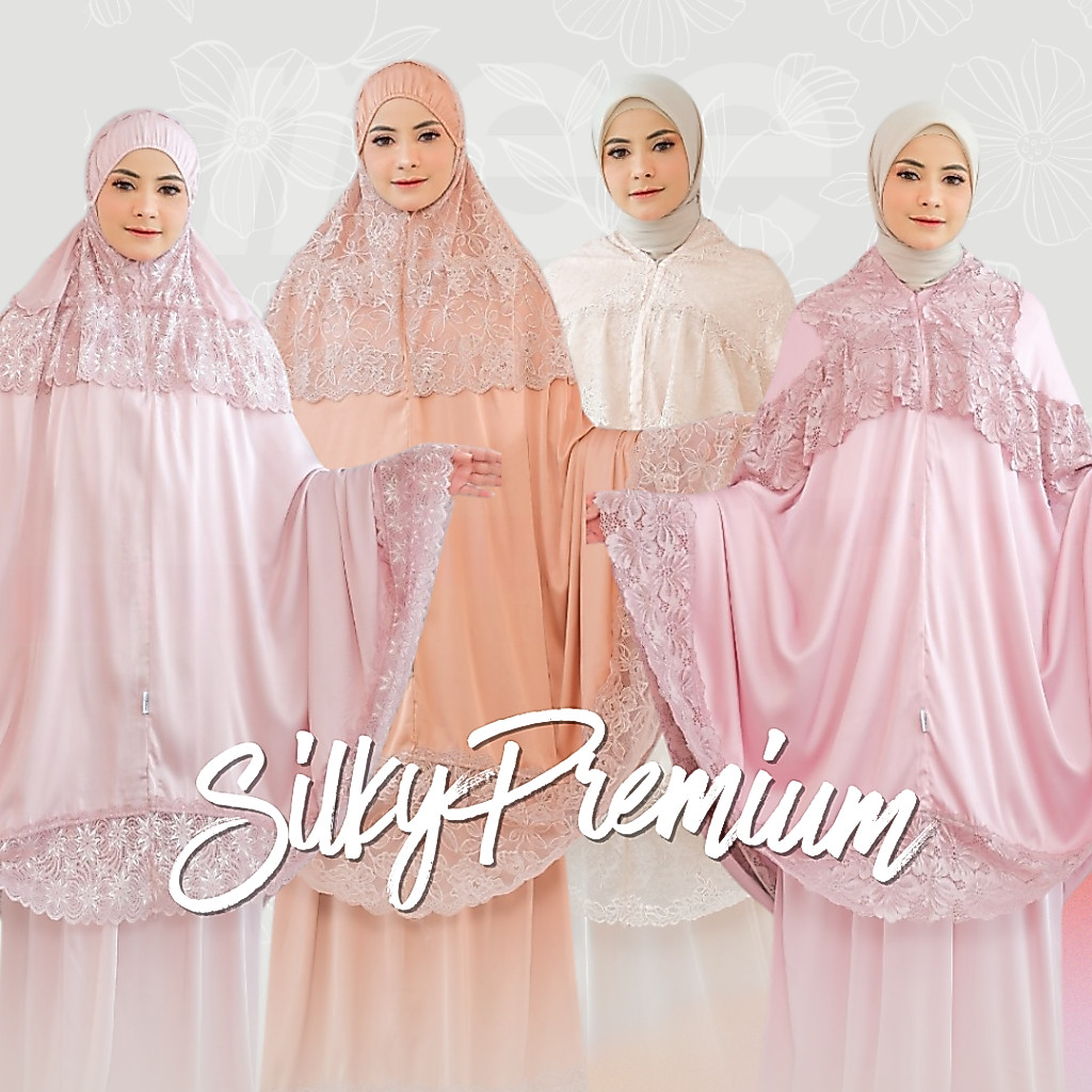 Mukena Lebaran Premium Silky Series free hard box Premier Mukena