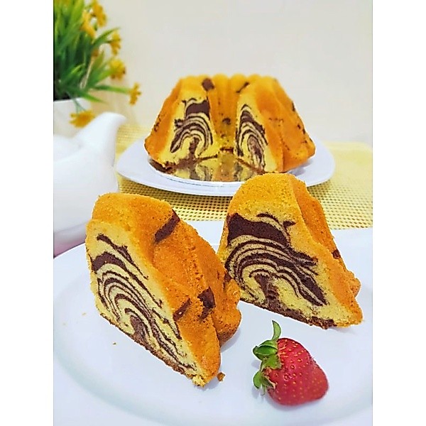 Kue Marmer Cake / kue Bolu Macan / Hantaran Butter Cake