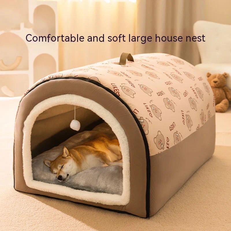 Big Dog Nest Winter m Dog House Removable and Washable Dog Bed Seasonal Large Dog House Type Pet Sle