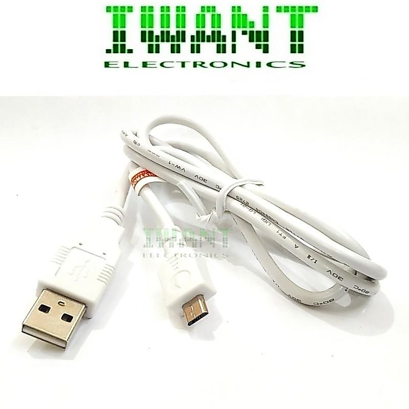 KABEL USB MICRO USB CABLE MICRO USB CABLE WHITE KABEL DATA USB A TO USB MICRO