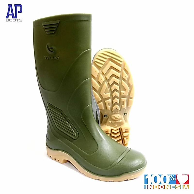 SEPATU BOOT ORIGINAL AP TERRA ECO 3 SIZE  38-43 SEPATU BOOT SAFETY KARET - AP BOOT