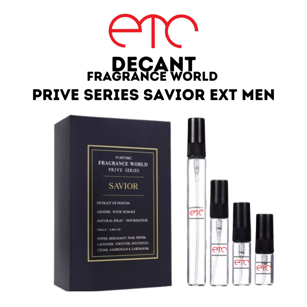DECANT Parfum Fragrance World Prive Series Savior Extrait de Parfum For Men