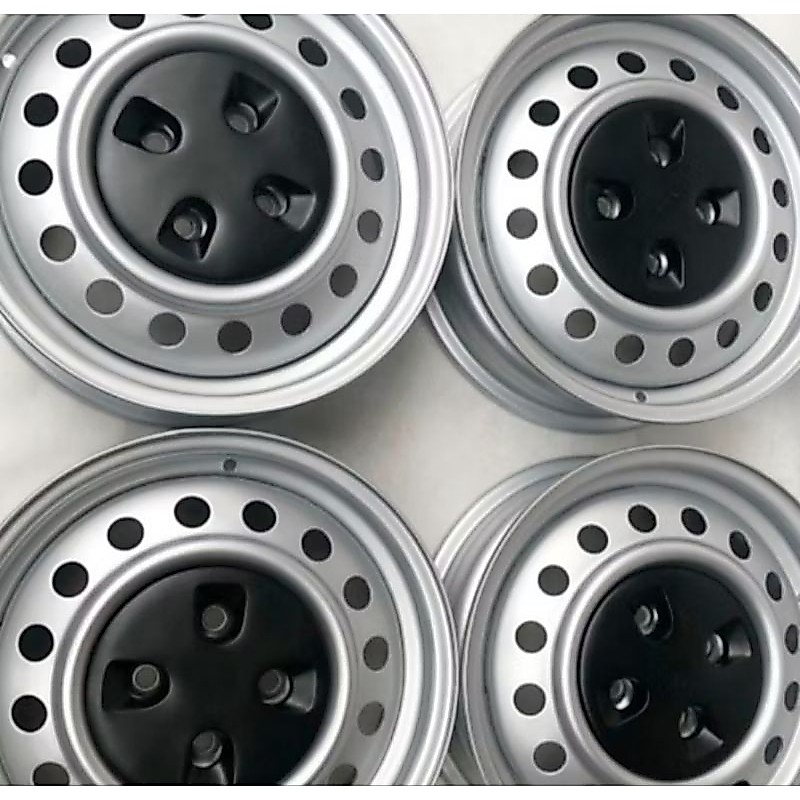 4 velg kaleng R13 PCD 114 +dop ato