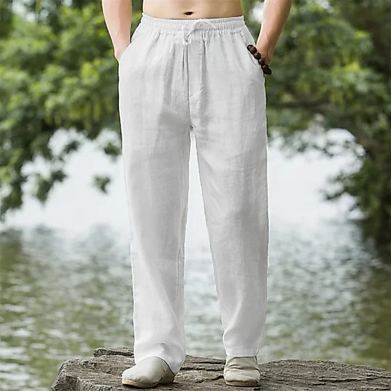 Linen Pria Streetwater Celana Linen Pria Streetwater Terbaru Celana Katun Linen Pria Santai Longgar 