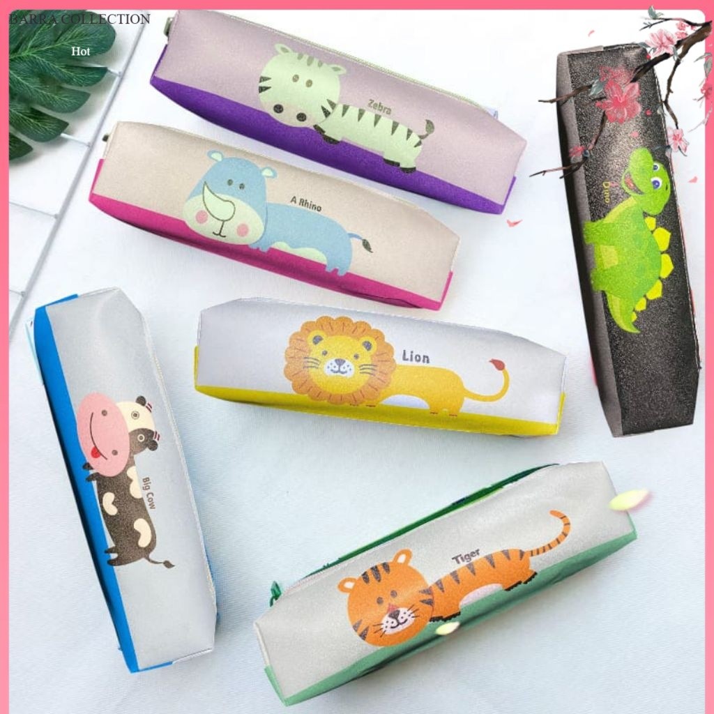 [COD] Tempat Pensil Tepak Pensil Anak Lucu Rhino Friends terbaru