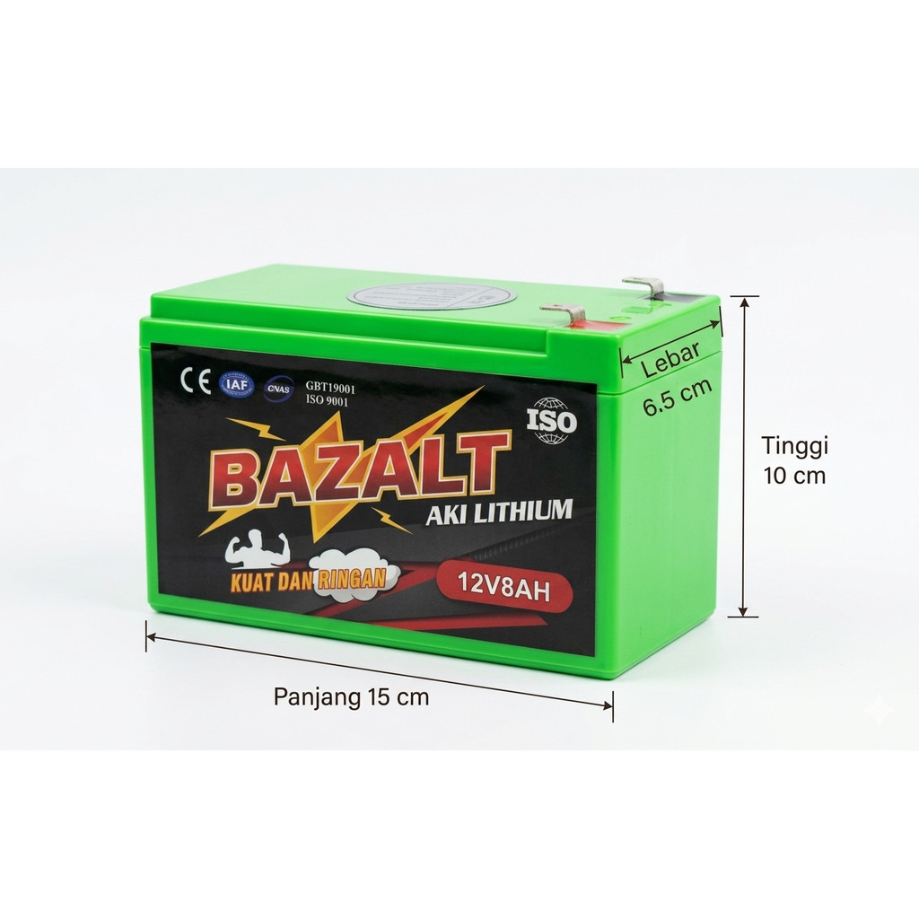 Aki Baterai Litium Lithium BAZALT 8ah 10ah 12ah 14ah 16ah Sprayer Elektrik