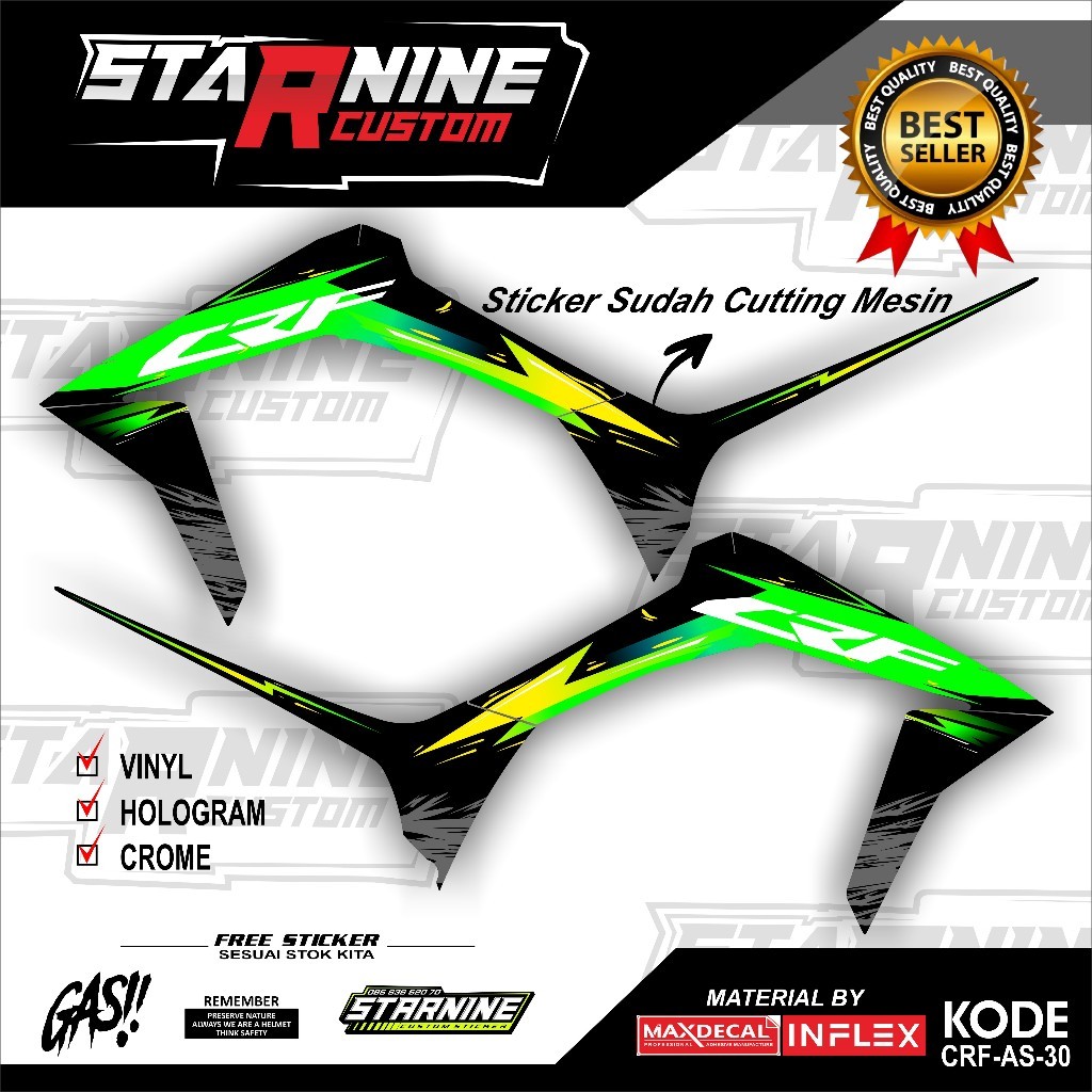 striping CRF minimalis stiker crf 150 L - RON DESIGN