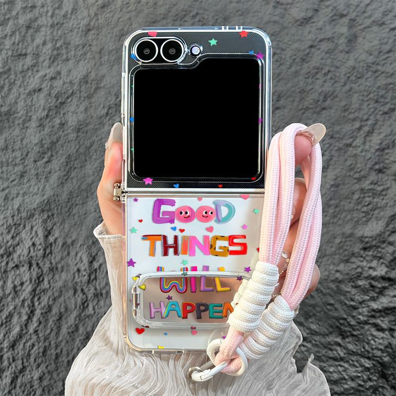 Softcase TPU Casing Lipat Lucu Aesthetic Lucu Case Samsung Z Flip 7 soft case lucu dan for Z Flip 6 