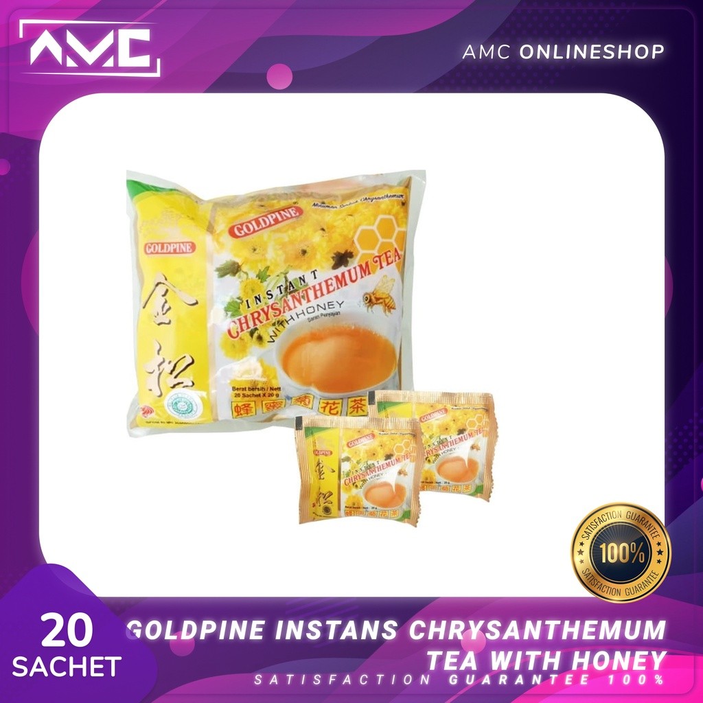 Produk Terbaru Goldpine instant Chrysanthemum Tea with honey - teh pereda panas dalam#teh bunga cina