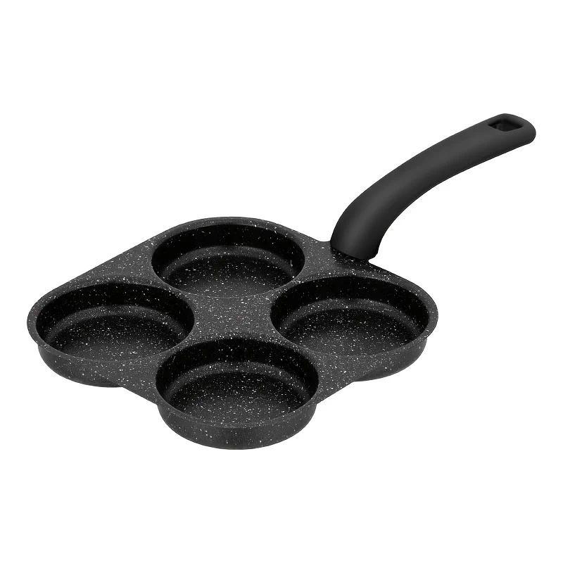 Non-Stick Egg Frying Pan Cast Iron Egg Cooker Single Handle Frying Pan for Breakfast Maker Electric 