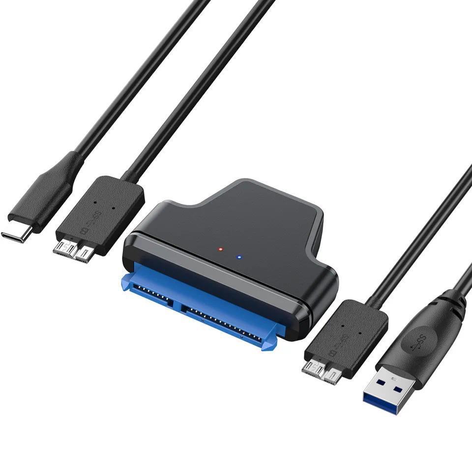 SATA To USB Adapter USB 3.0 Micro B Cable External Hard Drive Serial SATA 22pin Converter Hard Disk 